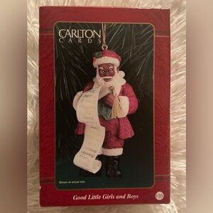Carlton Cards Festive Santa Ornament